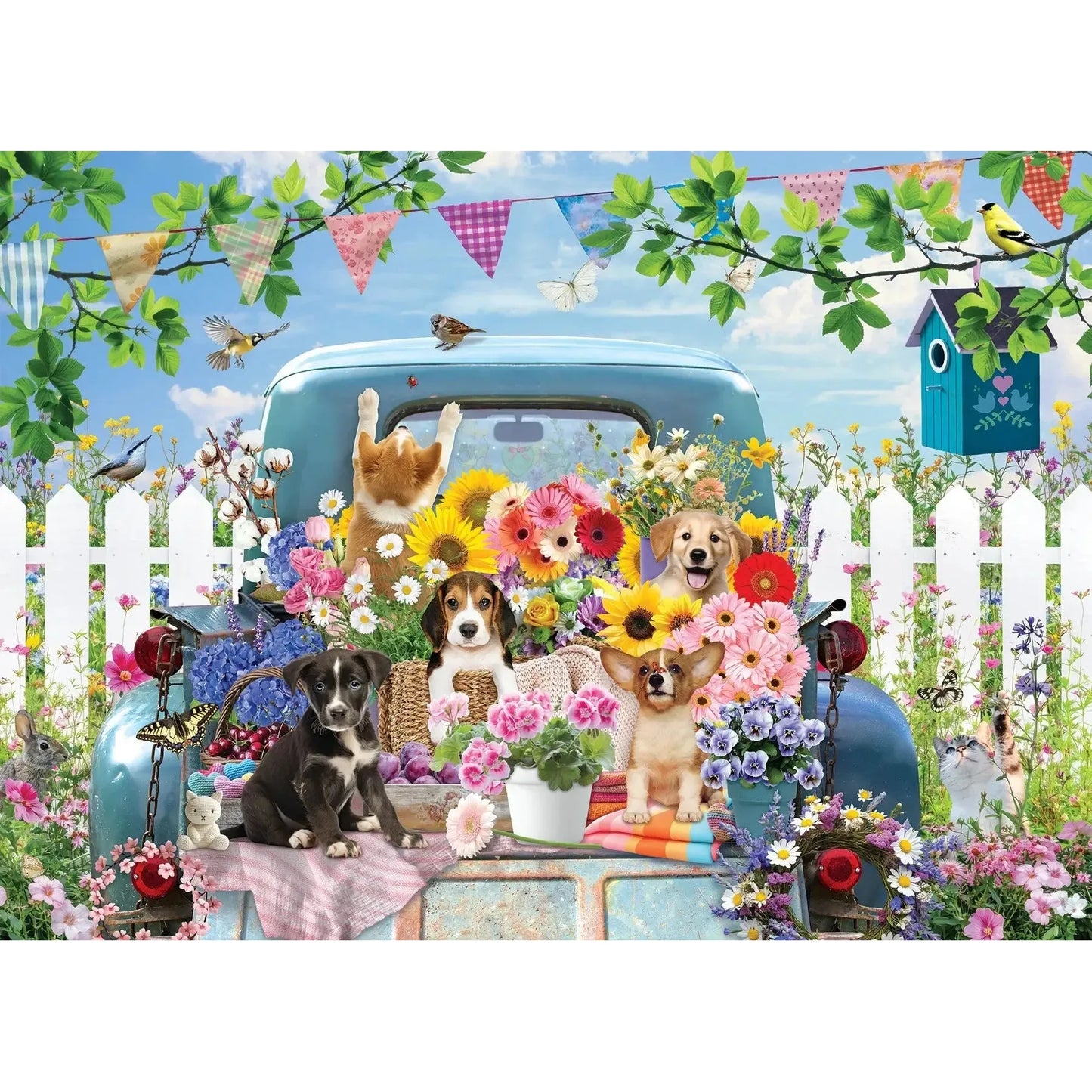 Country Truck in Summer 500 Piece Jigsaw Puzzle Cobble Hill