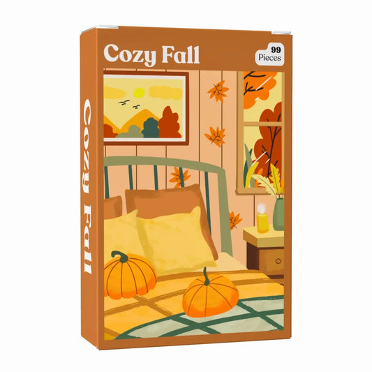 Cozy Fall 99 Piece Mini Jigsaw Puzzle Puzzledly