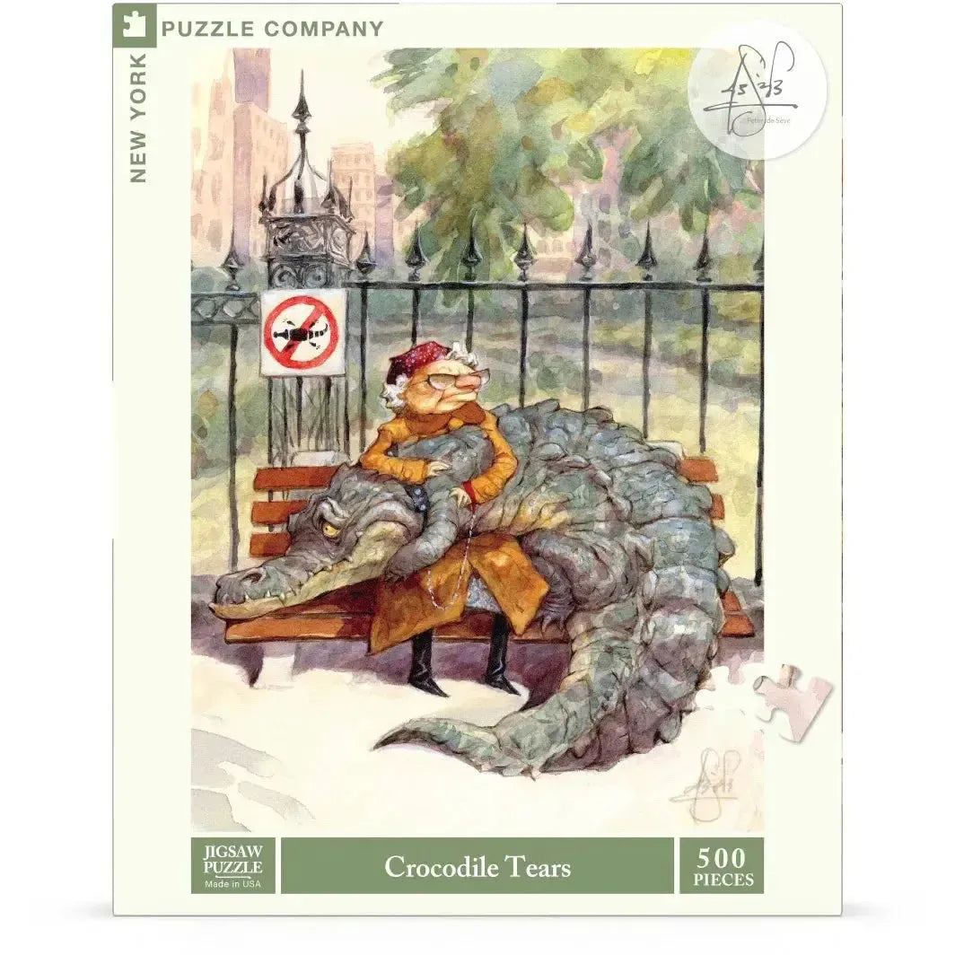 Crocodile Tears by Peter de Sève 500 Piece Jigsaw Puzzle NYPC