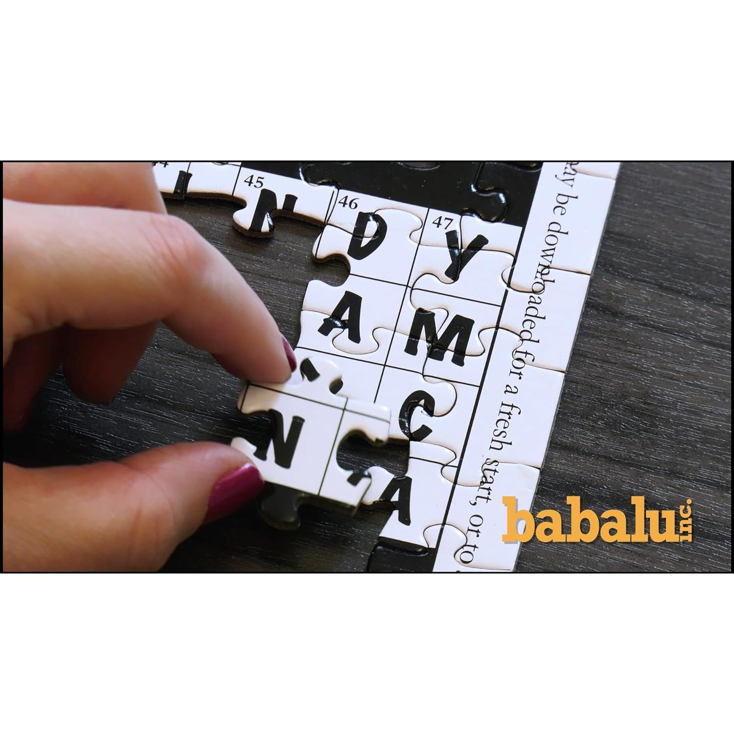 Crossword v1 550 Piece Jigsaw Puzzle Babalu