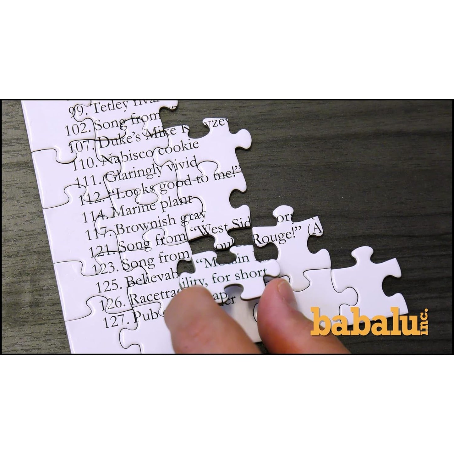 Crossword v1 550 Piece Jigsaw Puzzle Babalu