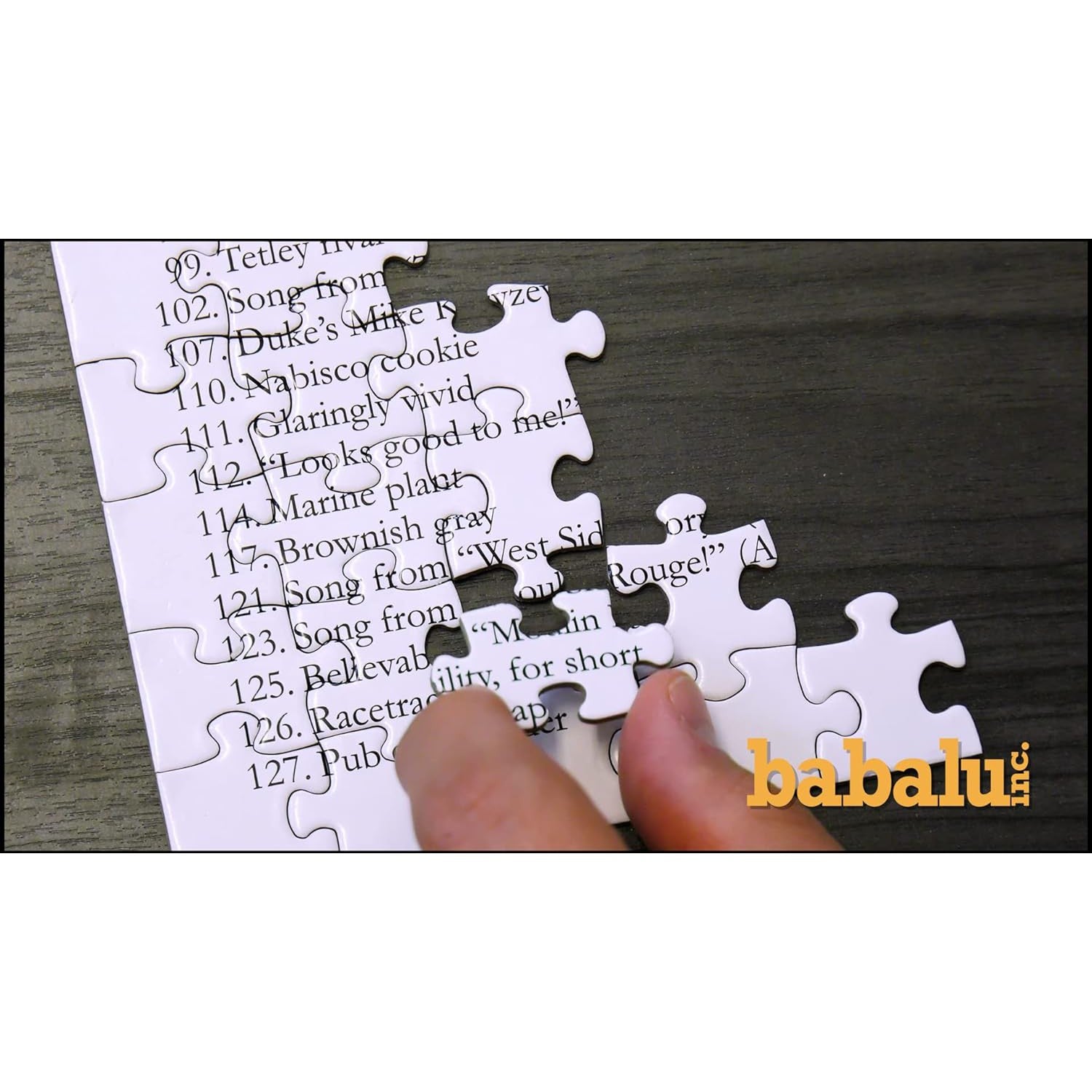 Crossword v4 Music from Movies 550 Piece Jigsaw Puzzle Babalu