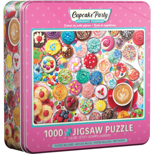 Cupcake Party 1000 Piece Jigsaw Puzzle in Tin Eurographics