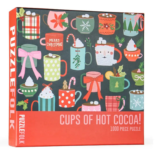 Cups of Hot Cocoa 1000 Piece Jigsaw Puzzle PuzzleFolk