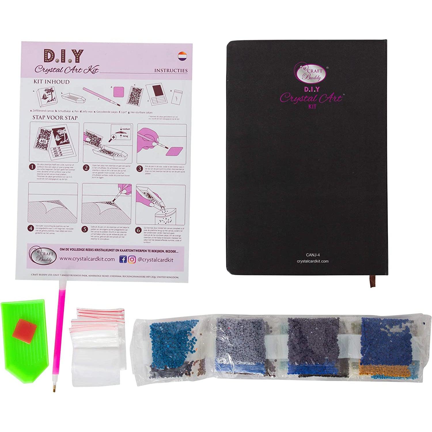 Cute Dog Crystal Art Notebook Kit Craft Buddy