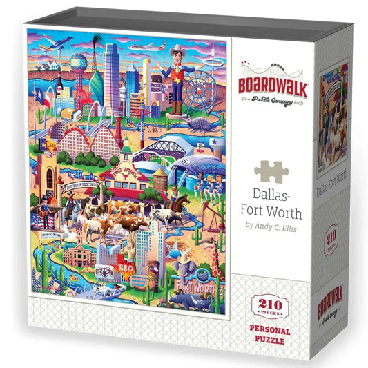 Dallas-Fort Worth 210 Piece Jigsaw Puzzle Boardwalk