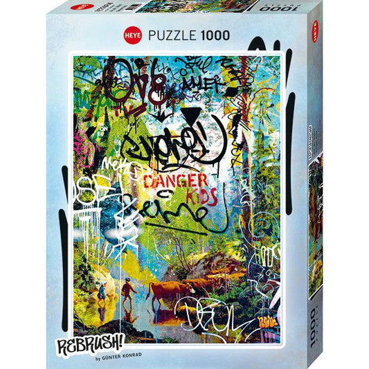 Danger Kids Rebrush 1000 Piece Jigsaw Puzzle Heye