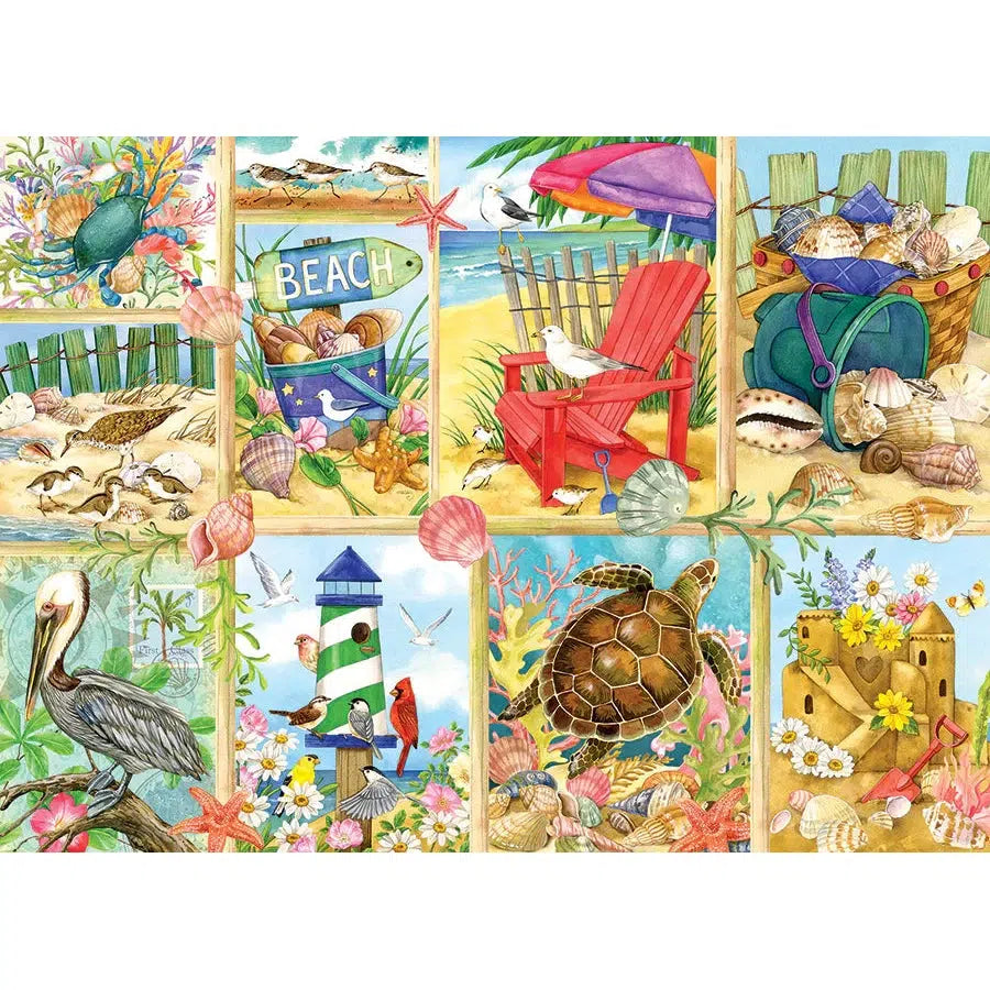 Day at the Beach 500 Piece Jigsaw Puzzle Cobble Hill