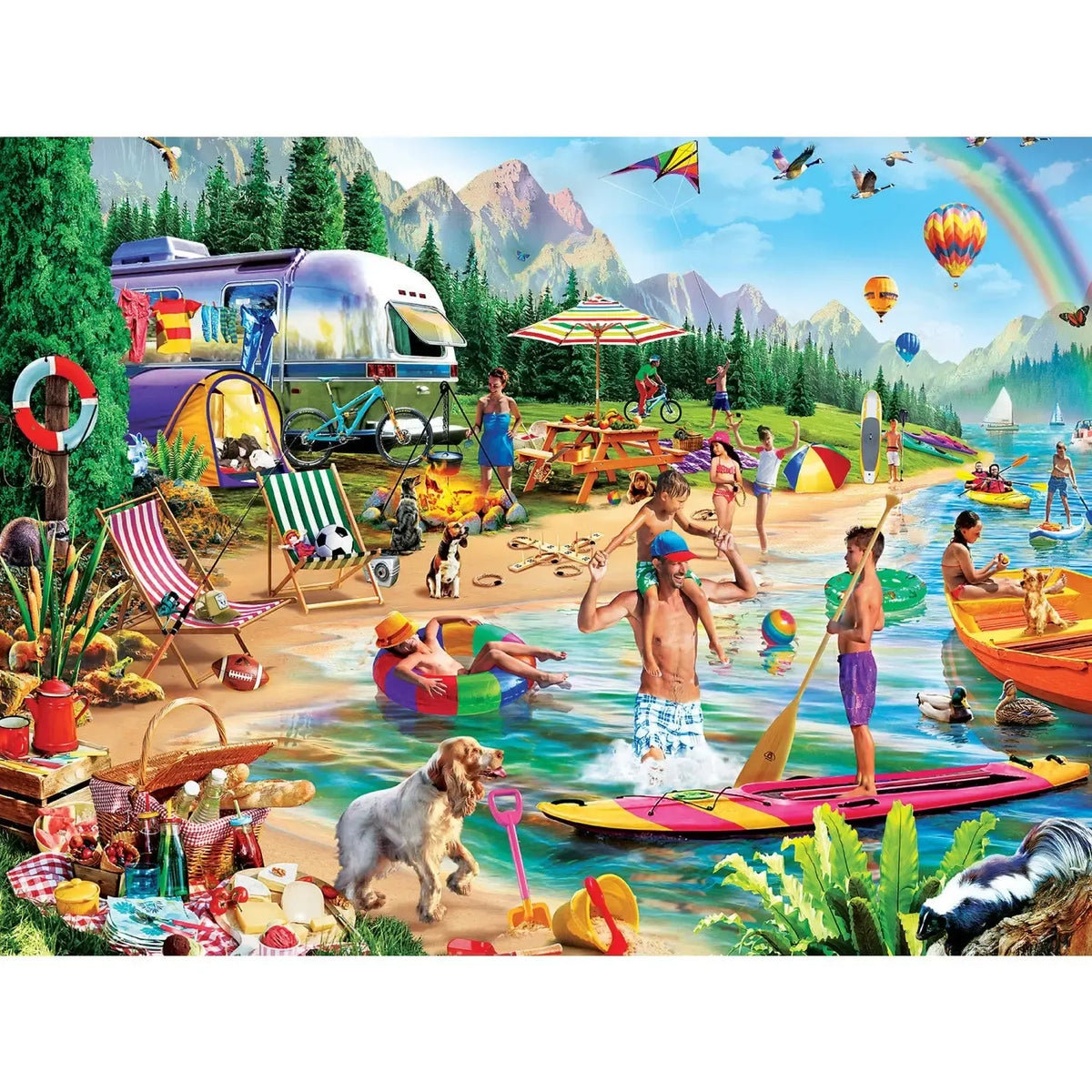 Day at the Lake Campside 300 Piece Jigsaw Puzzle MasterPieces