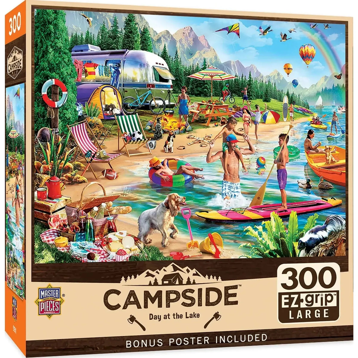 Day at the Lake Campside 300 Piece Jigsaw Puzzle MasterPieces