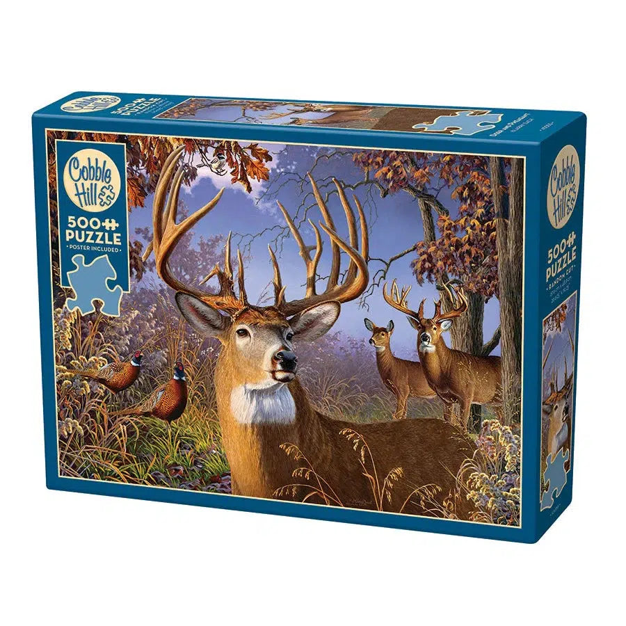 Deer & Pheasant 500 Piece Jigsaw Puzzle Cobble Hill