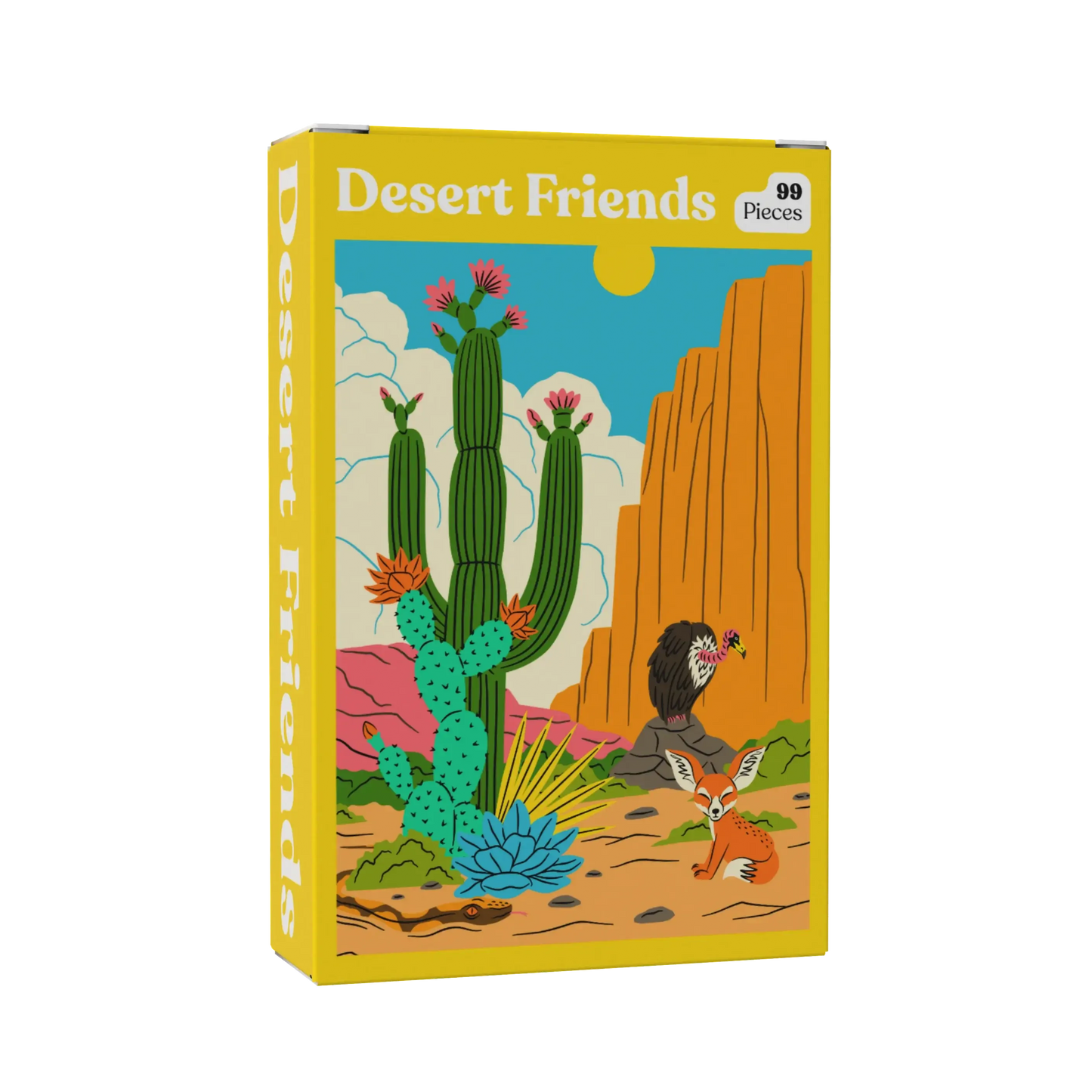 Desert Friends 99 Piece Mini Jigsaw Puzzle Puzzledly