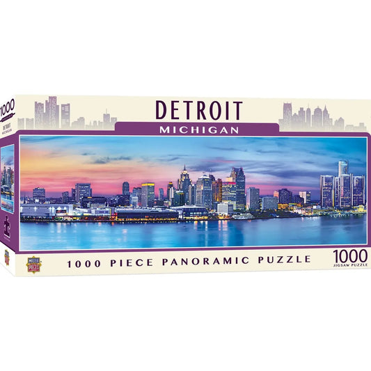 Detroit Michigan 1000 Piece Panoramic Jigsaw Puzzle MasterPieces