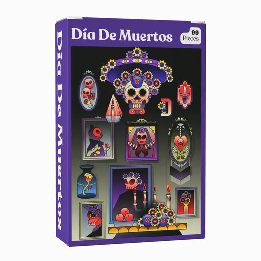 Día De Muertos 99 Piece Mini Jigsaw Puzzle Puzzledly
