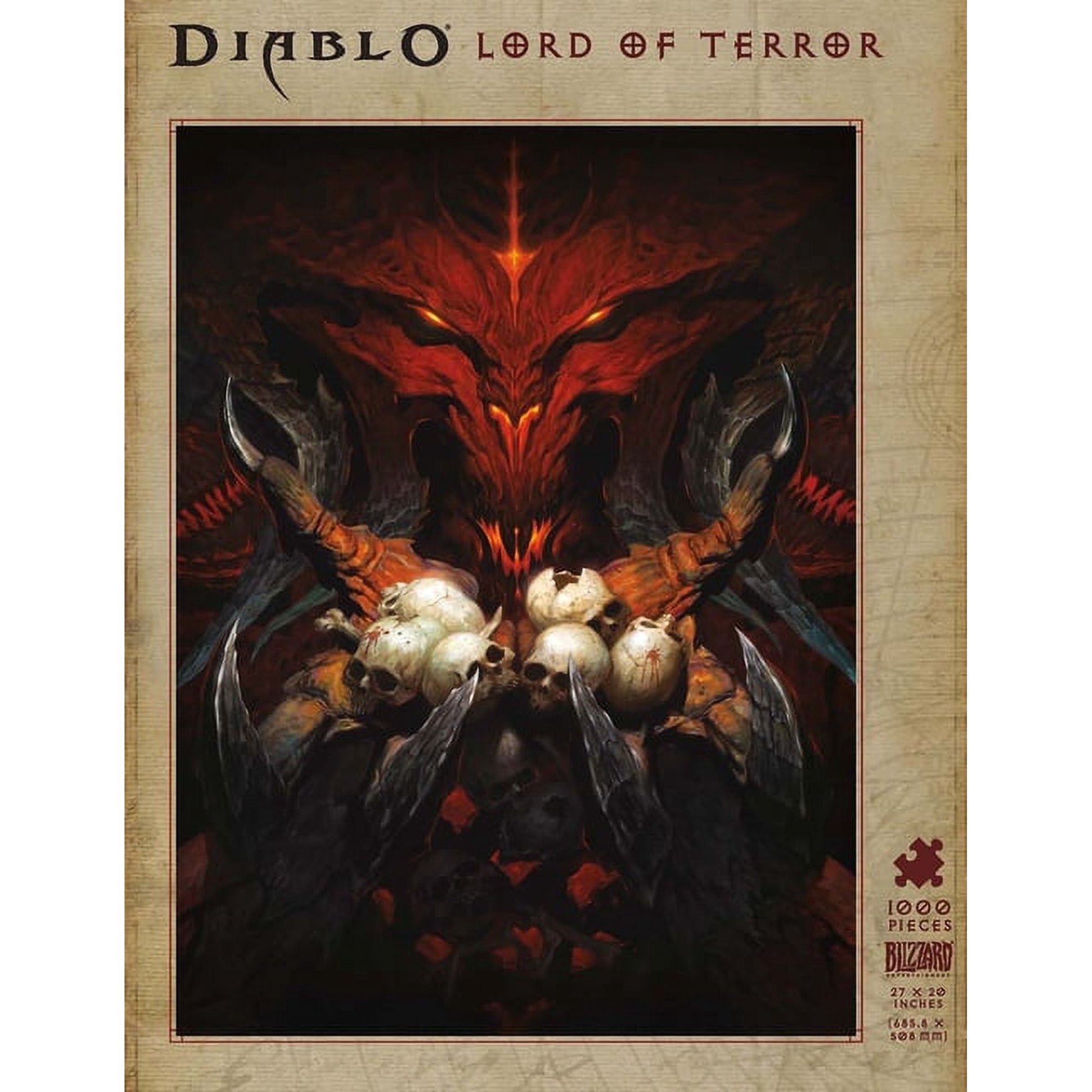 Diablo Lord of Terror 1000 Piece Jigsaw Puzzle Blizzard