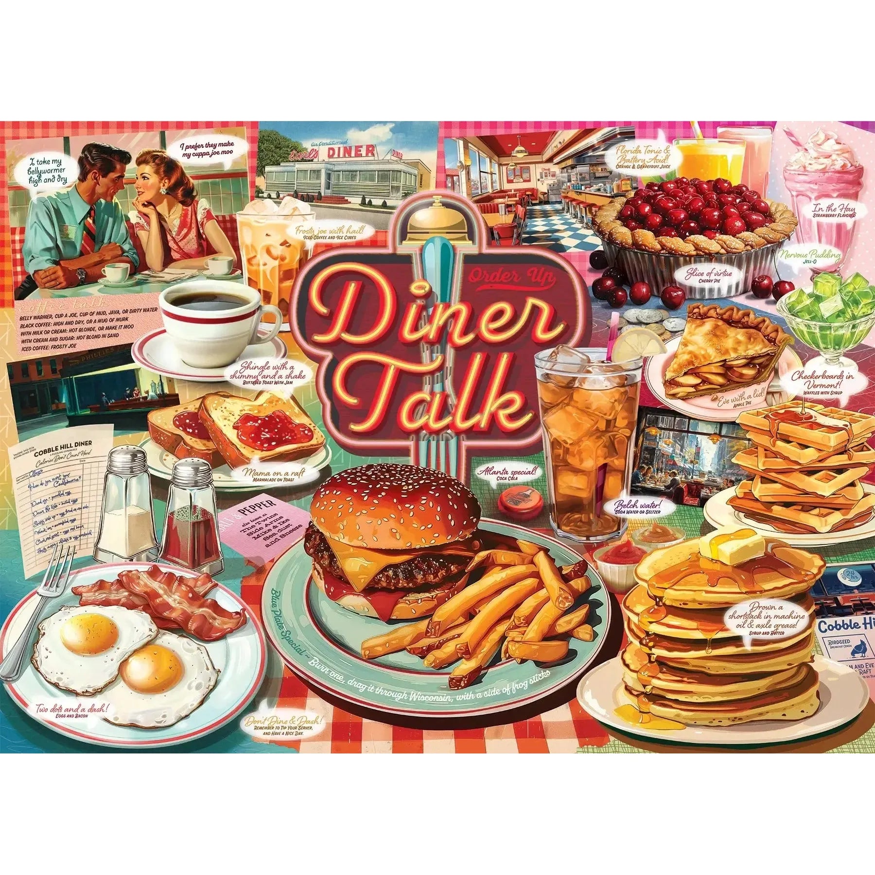 Diner Talk 500 Piece Jigsaw Puzzle Cobble Hill