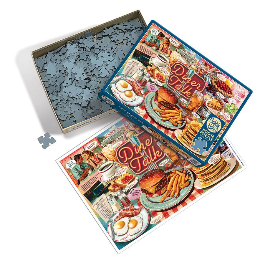 Diner Talk 500 Piece Jigsaw Puzzle Cobble Hill