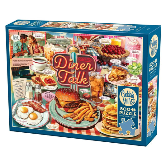 Diner Talk 500 Piece Jigsaw Puzzle Cobble Hill