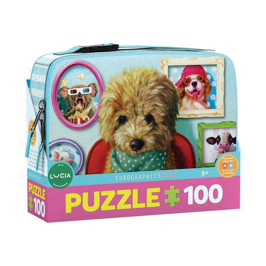 Dinner Time Lunch Bag & 100 Piece Jigsaw Puzzle Eurographics