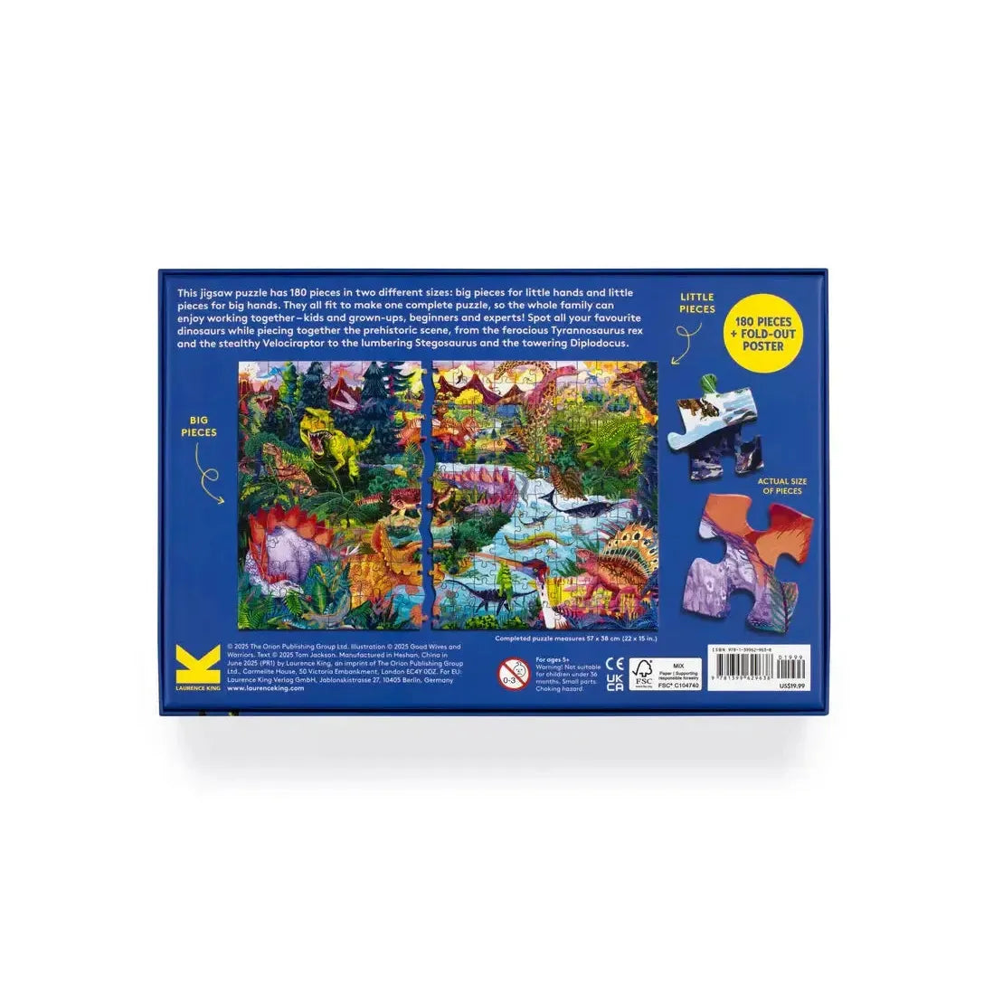 Dinopedia 180 Piece Sharing Jigsaw Puzzle Laurence King