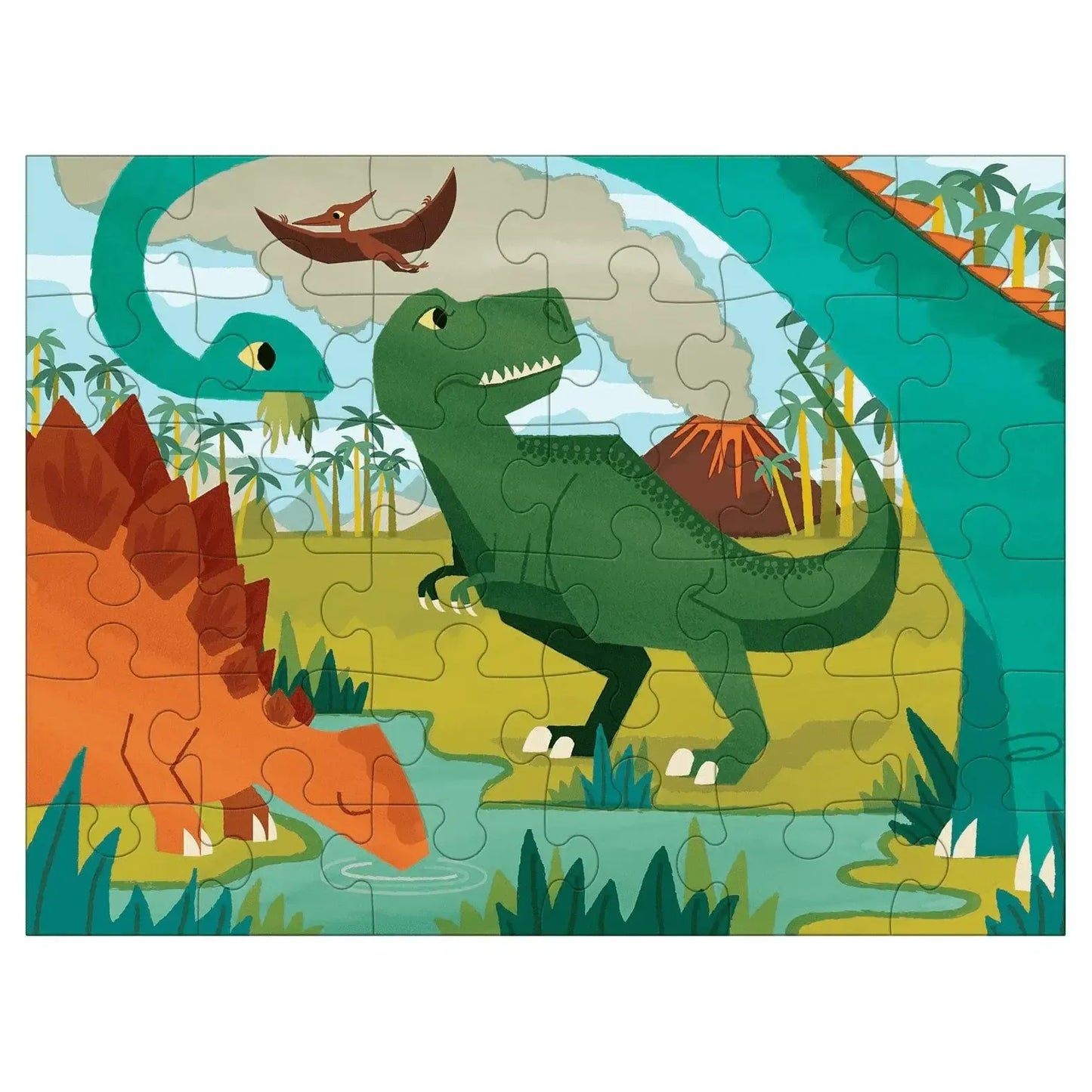 Dinosaur Park 36 Piece Mini Jigsaw Puzzle Mudpuppy