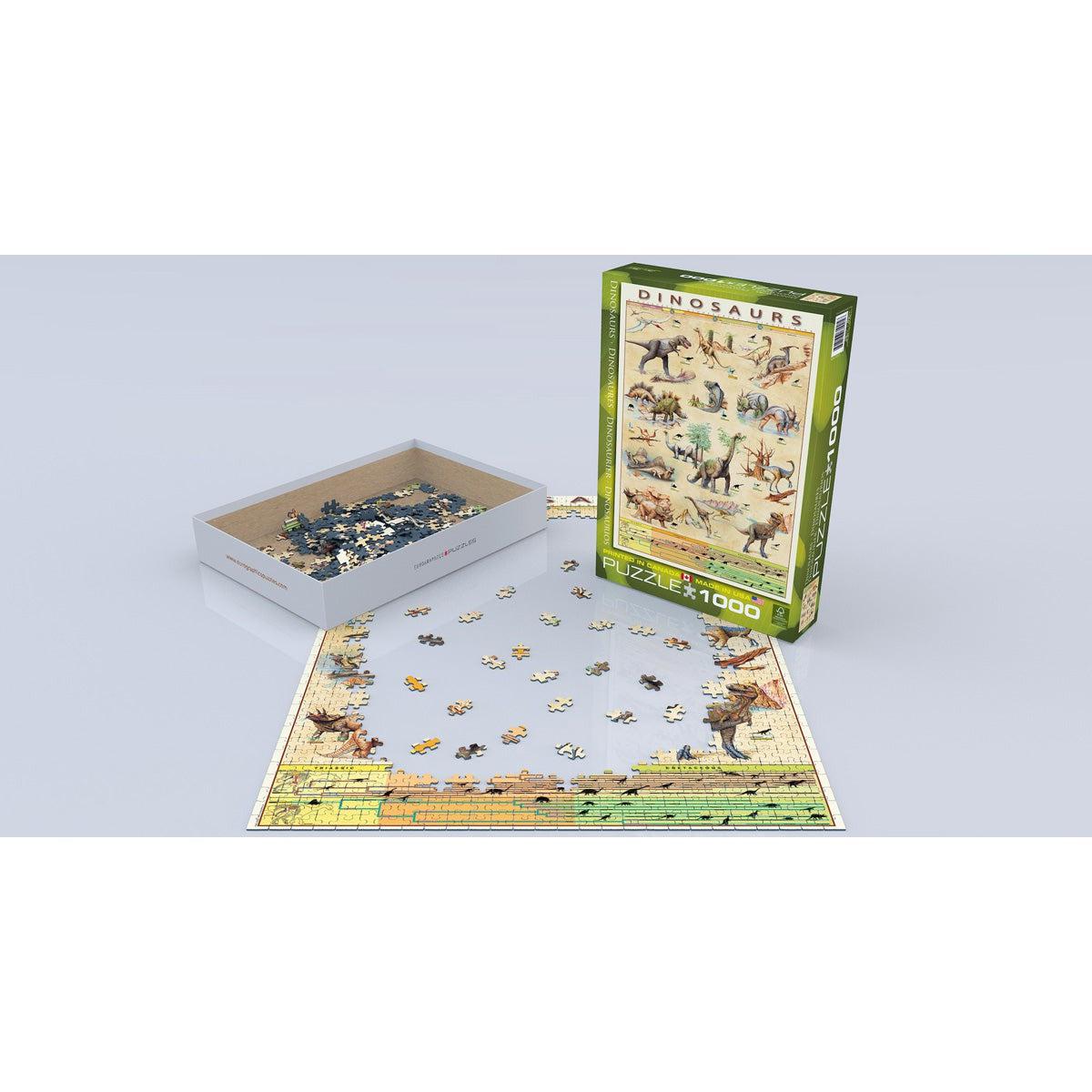 Dinosaurs 1000 Piece Jigsaw Puzzle Eurographics