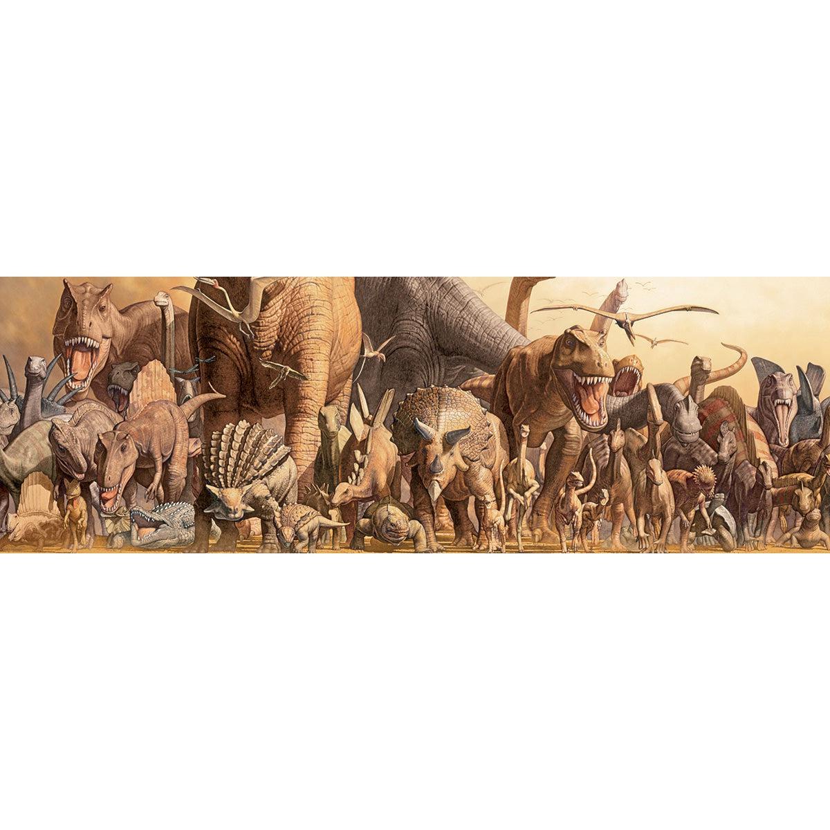 Dinosaurs 1000 Piece Panoramic Jigsaw Puzzle Eurographics