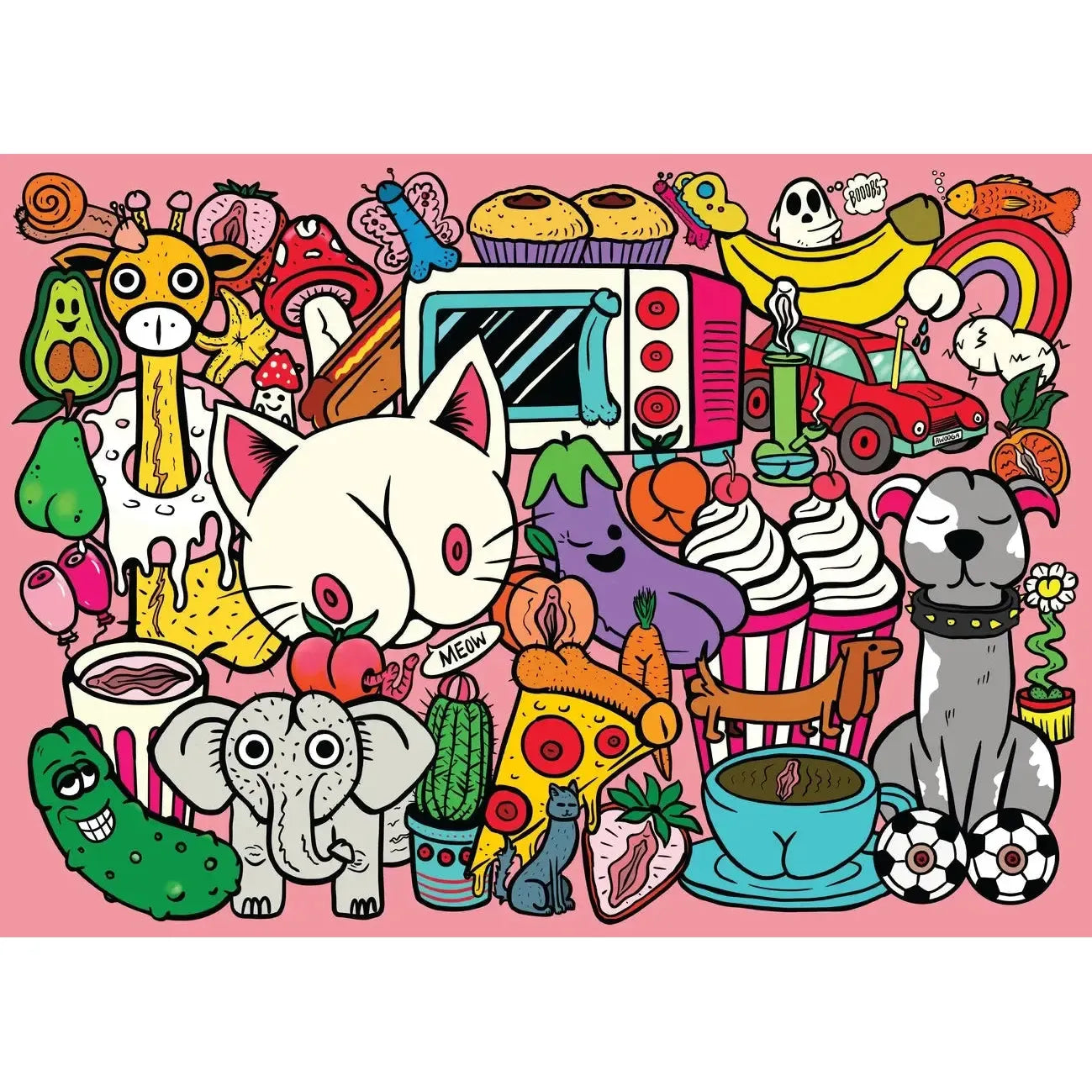 Dirty Doodles 1000 Piece Jigsaw Puzzle WTF
