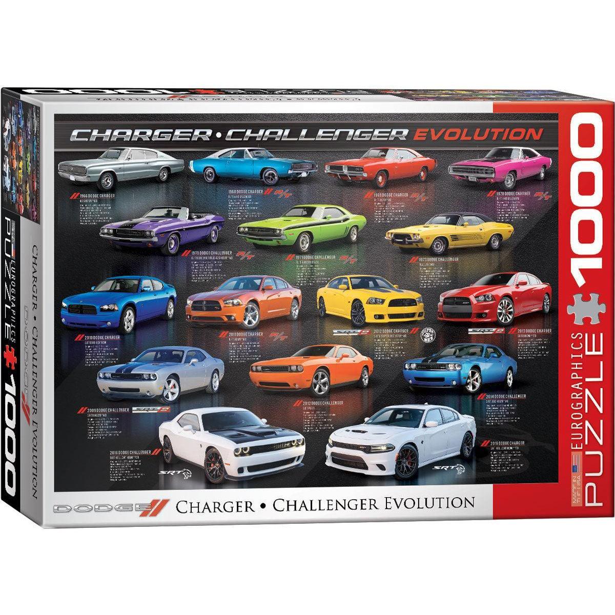Dodge Charger & Challenger Evolution 1000 Piece Jigsaw Puzzle Eurographics