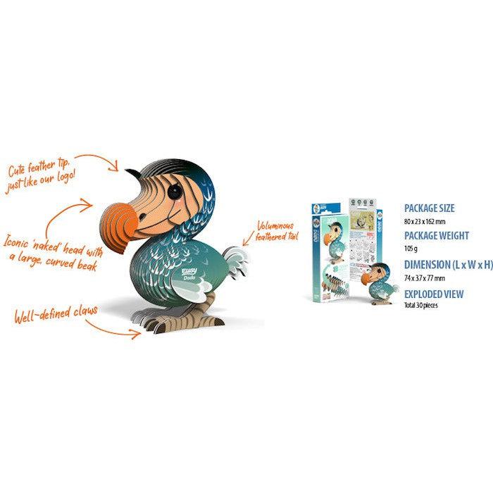 Dodo 3D Cardboard Model Kit Eugy