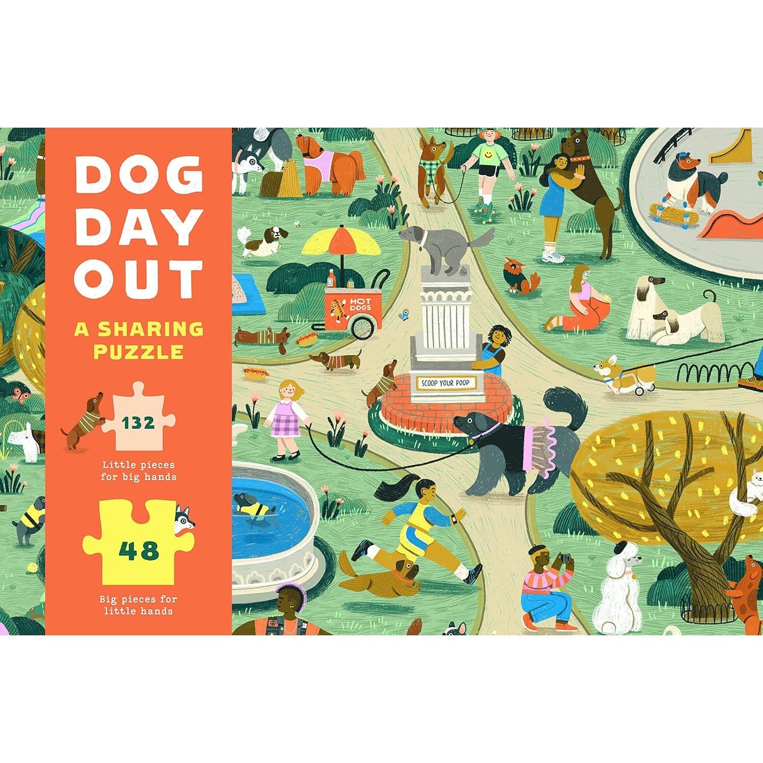 Dog Day Out 180 Piece Sharing Jigsaw Puzzle Laurence King