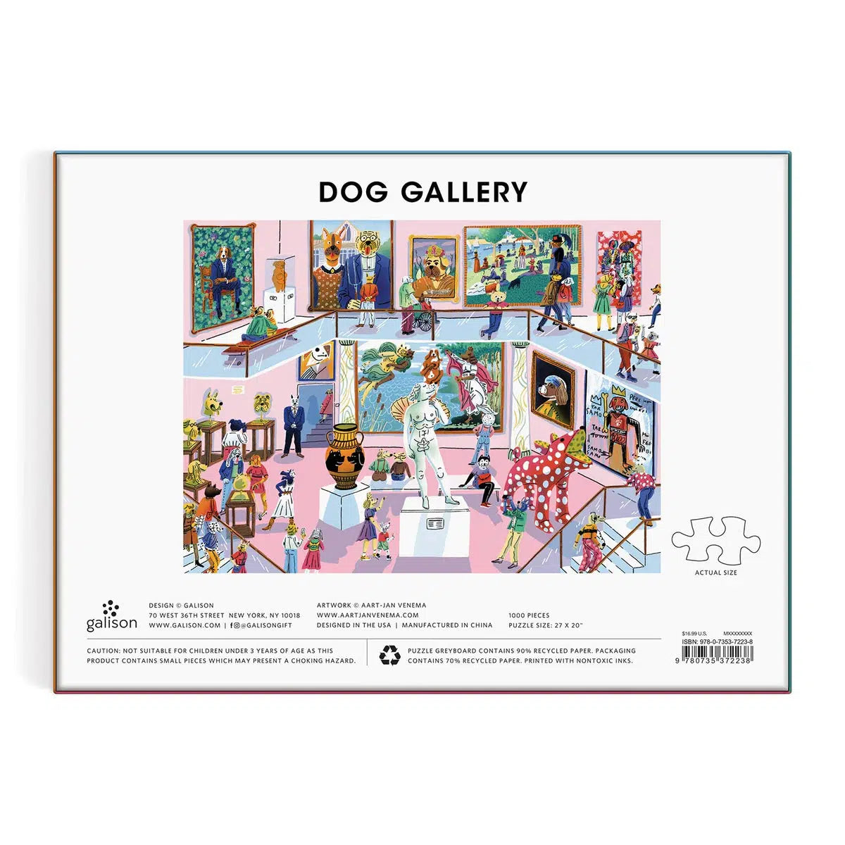 Dog Gallery 1000 Piece Jigsaw Puzzle Galison