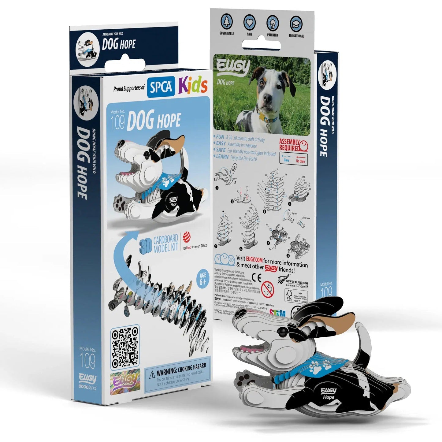 Dog Hope 3D Cardboard Model Kit Eugy