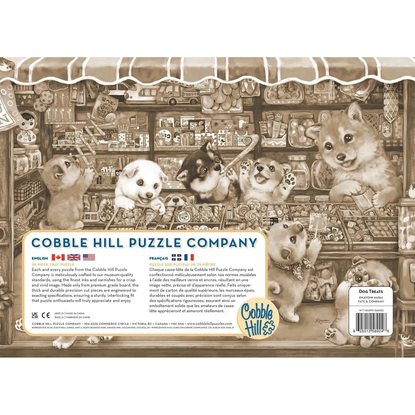 Dog Treats 35 Piece Tray Jigsaw Puzzle Cobble Hill