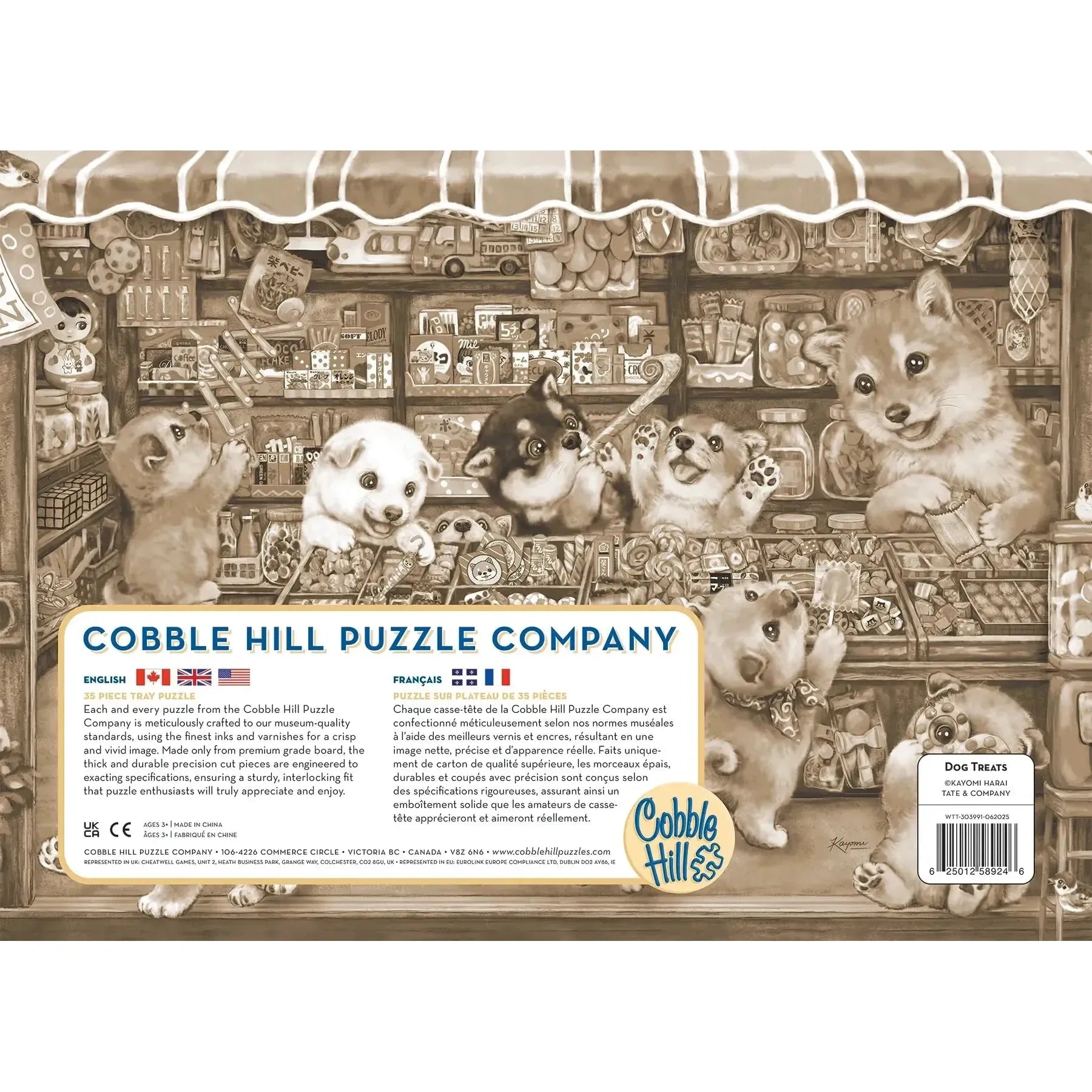 Dog Treats 35 Piece Tray Jigsaw Puzzle Cobble Hill