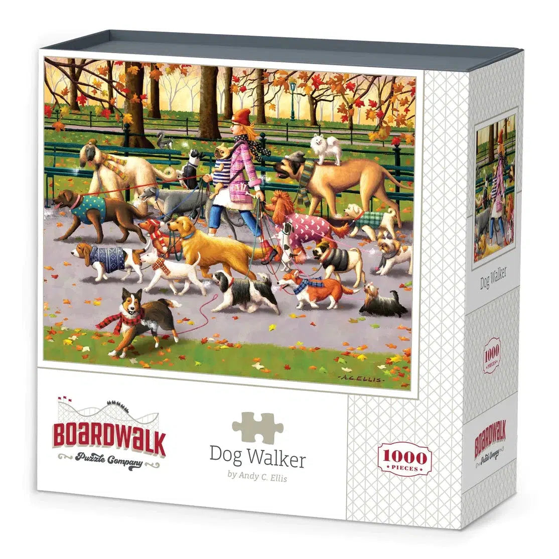 Dog Walker 1000 Piece Jigsaw Puzzle Boardwalk