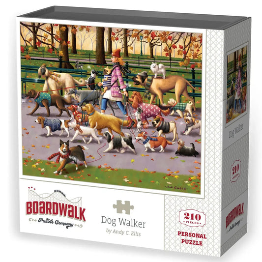 Dog Walker 210 Piece Jigsaw Puzzle Boardwalk