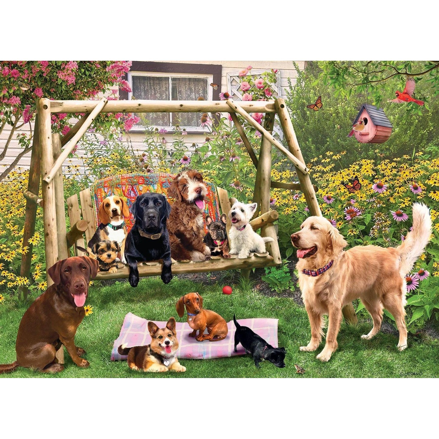 Doggie Daycare 500 Piece Jigsaw Puzzle Cobble Hill