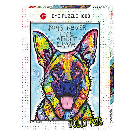 Dogs Never Lie Jolly Pets 1000 Piece Jigsaw Puzzle Heye