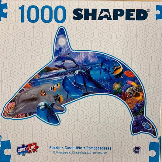 Dolphin Shaped 1000 Piece Jigsaw Puzzle Sure Lox