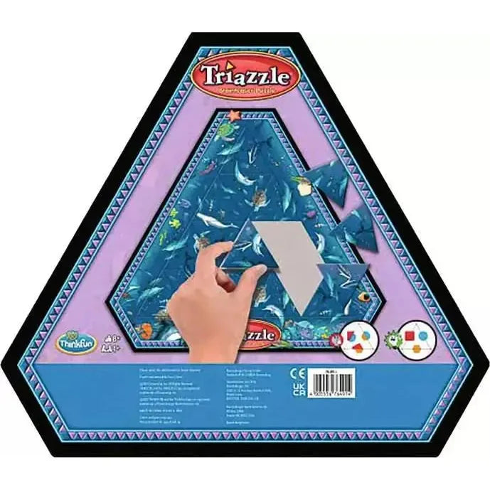 Dolphins Triazzle 16 Piece Triangle Tray Puzzle Thinkfun