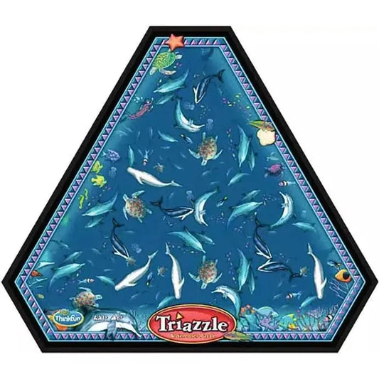 Dolphins Triazzle 16 Piece Triangle Tray Puzzle Thinkfun