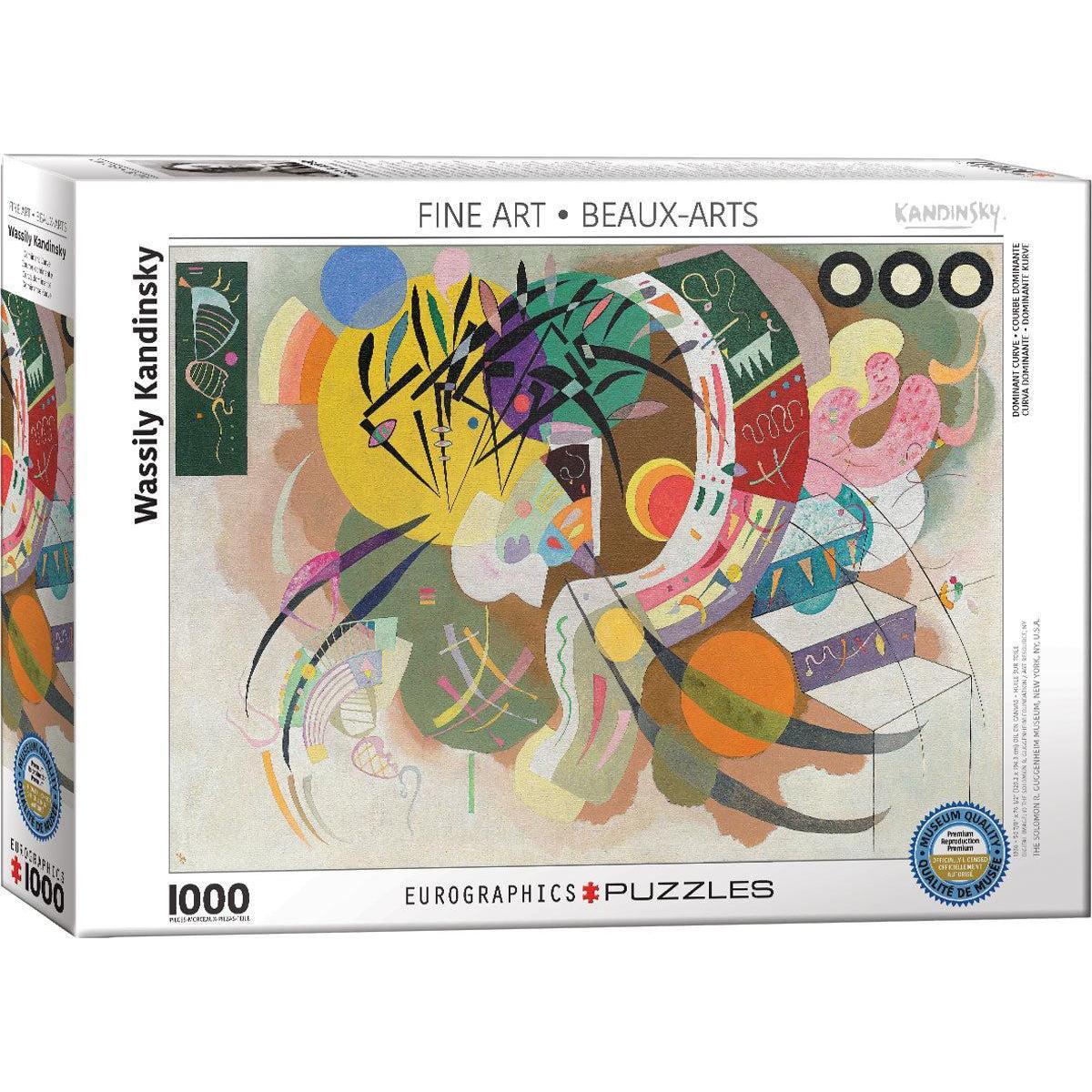 Dominant Curve by Kandinsky 1000 Piece Jigsaw Puzzle Eurographics