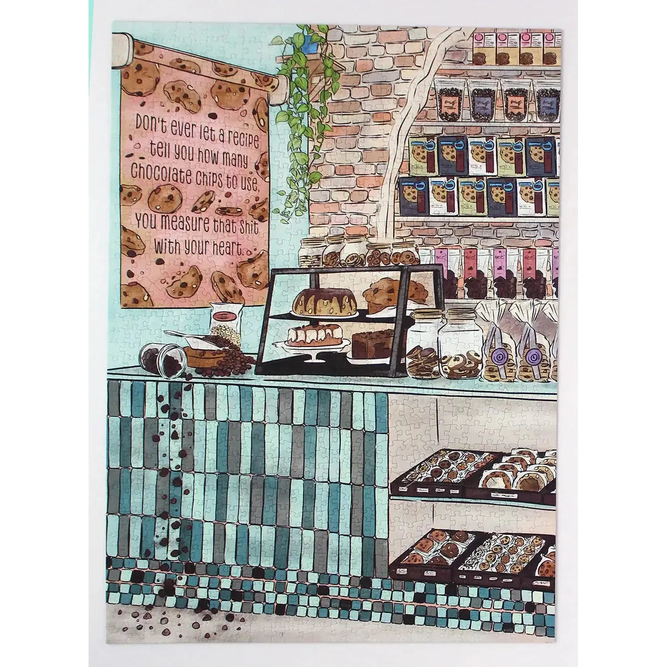 Don't ever let a recipe... 1000 Piece Soft Touch Jigsaw Puzzle Ellembee