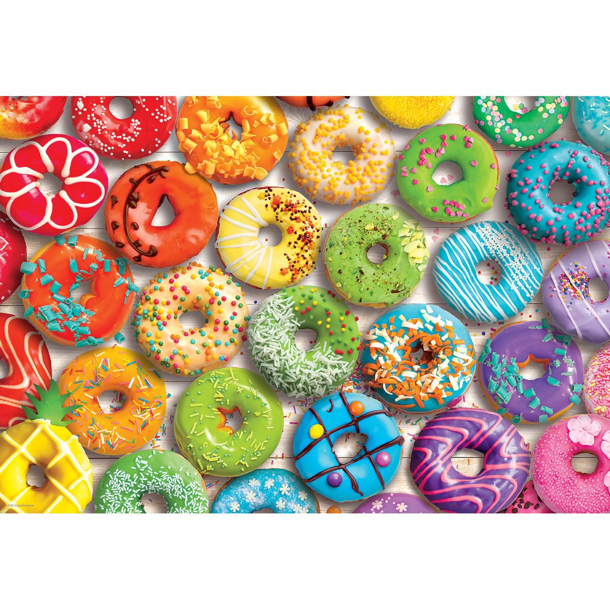 Donut Rainbow 550 Piece Jigsaw Puzzle in Tin Eurographics