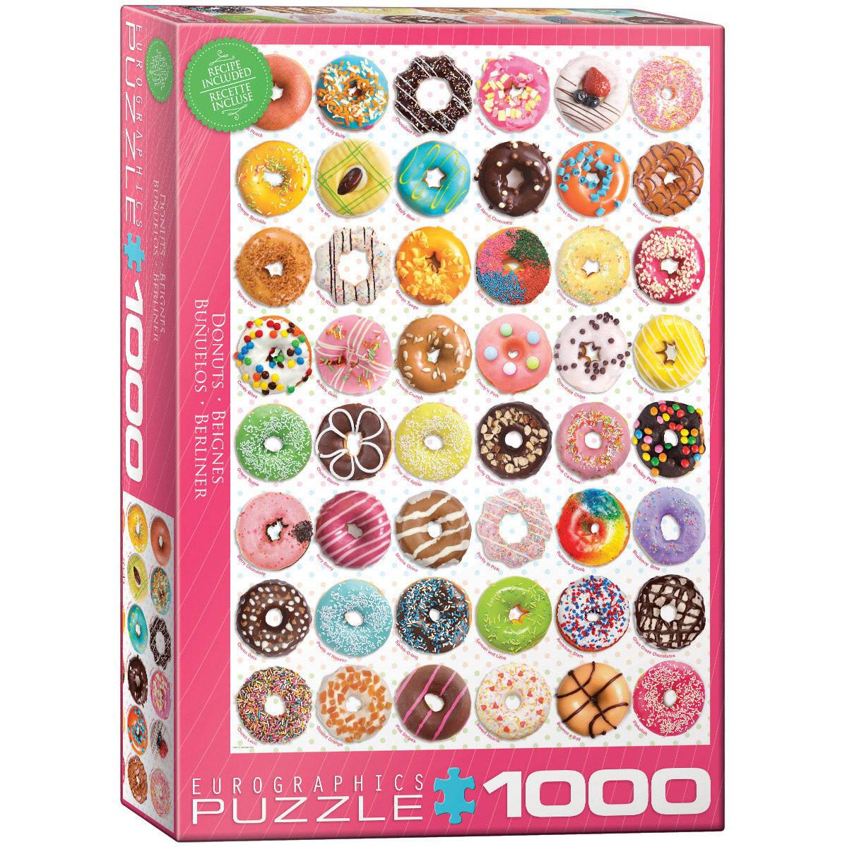 Donuts 1000 Piece Jigsaw Puzzle Eurographics