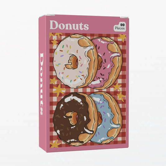 Donuts 99 Piece Mini Jigsaw Puzzle Puzzledly