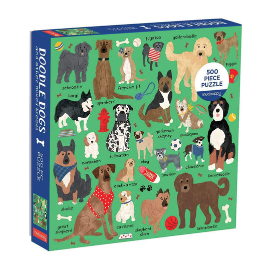 Doodle Dogs & Other Mixed Breeds 500 Piece Jigsaw Puzzle Mudpuppy