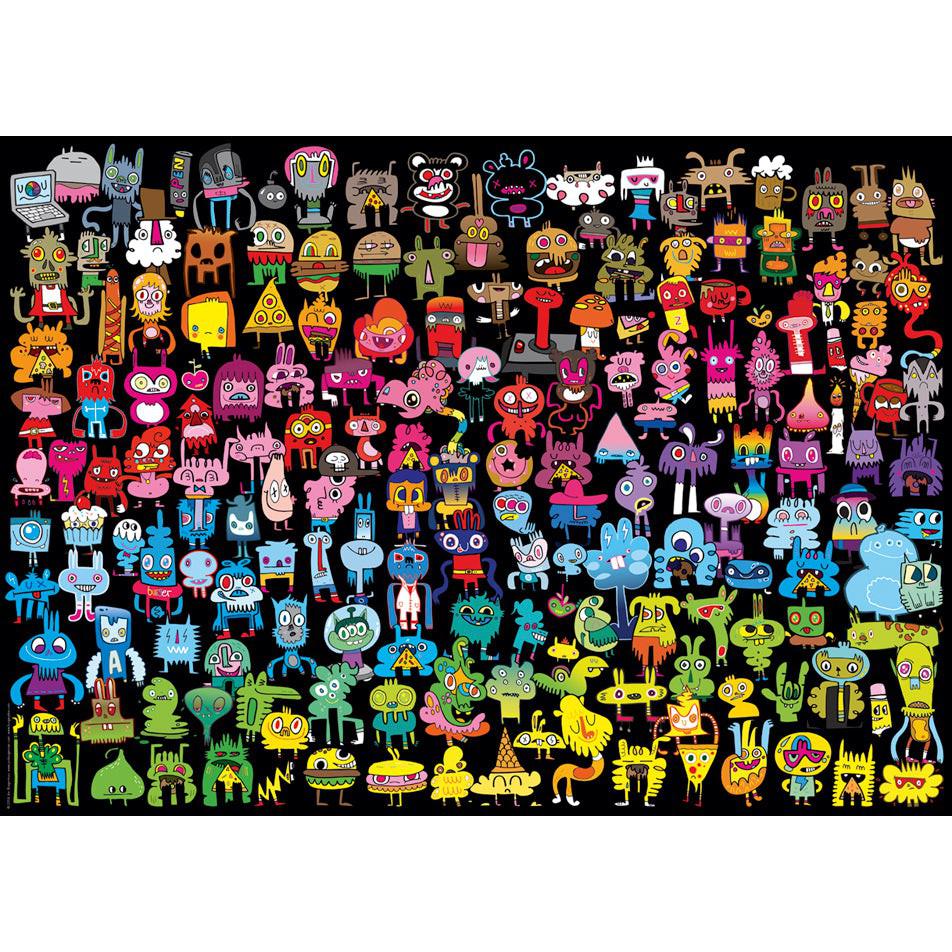 Doodle Rainbow Burgerman 1000 Piece Jigsaw Puzzle Heye