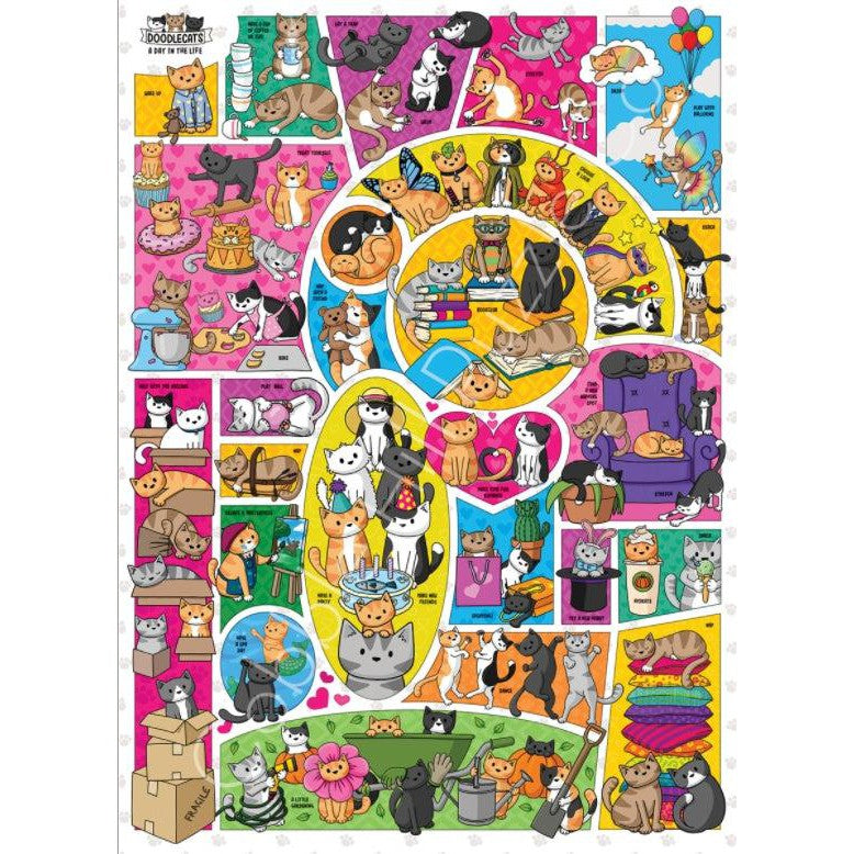 Doodlecats 1000 Piece Jigsaw Puzzle Cobble Hill